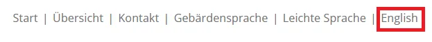 Servicemenü, Menüpunkt Sprachwechsel