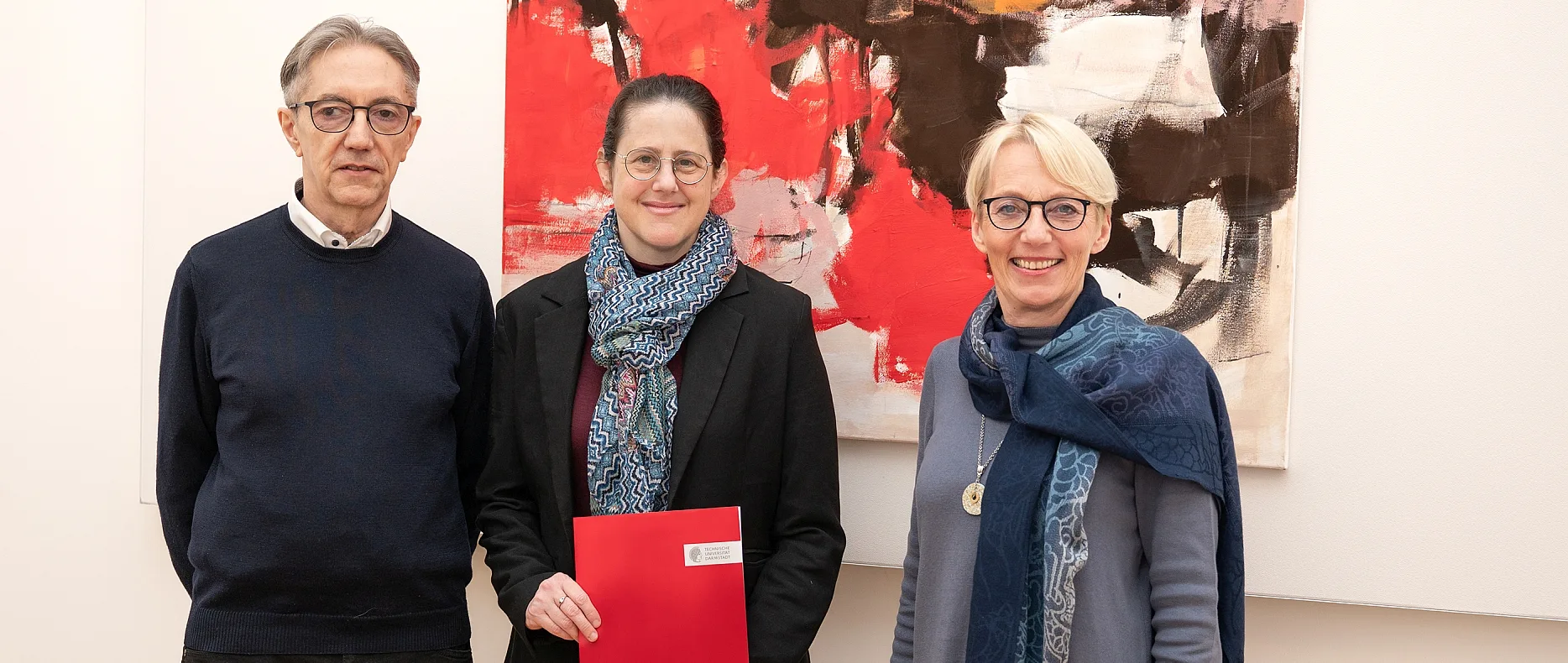 v.l.n.r.: Prof. Dr. Michael Waidner, ATHENE | TU Darmstadt | Fraunhofer SIT; Prof. Dr. Adi Akavia, ATHENE | TU Darmstadt | Fraunhofer SIT; Prof. Dr. Tanja Brühl, TU Darmstadt